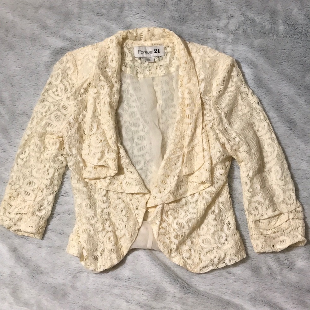 Forever 21 cream blazer